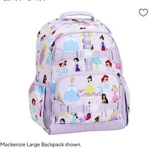 Pottery Barn Kids Princess Backpack - Purple and Multicolor